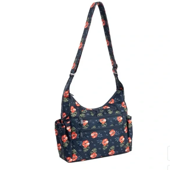 Lug Legacy Collection Camper Crossbody Bag in Aloha Navy - Picture 2 of 8
